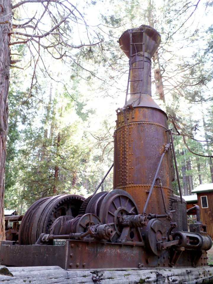 Steam donkey at Sierra Nevada Logging Museum 2017-06-30