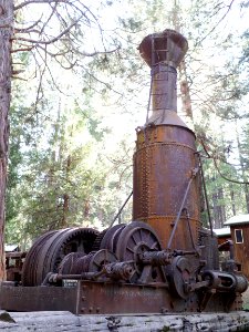 Steam donkey at Sierra Nevada Logging Museum 2017-06-30