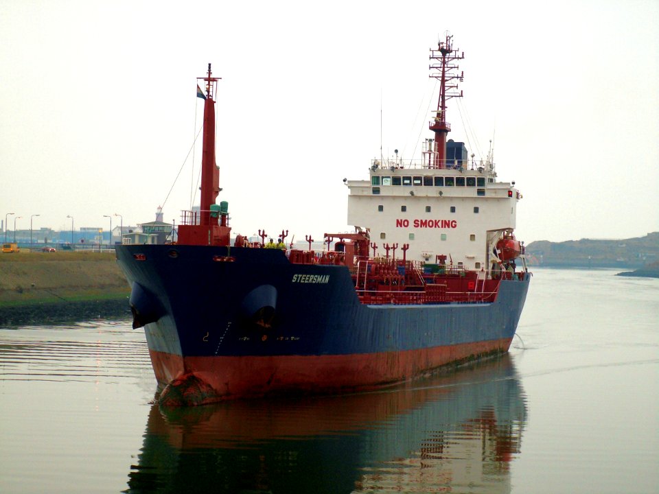 Steersman, at the locks of Antwerp, Belgium 02-Feb-2006