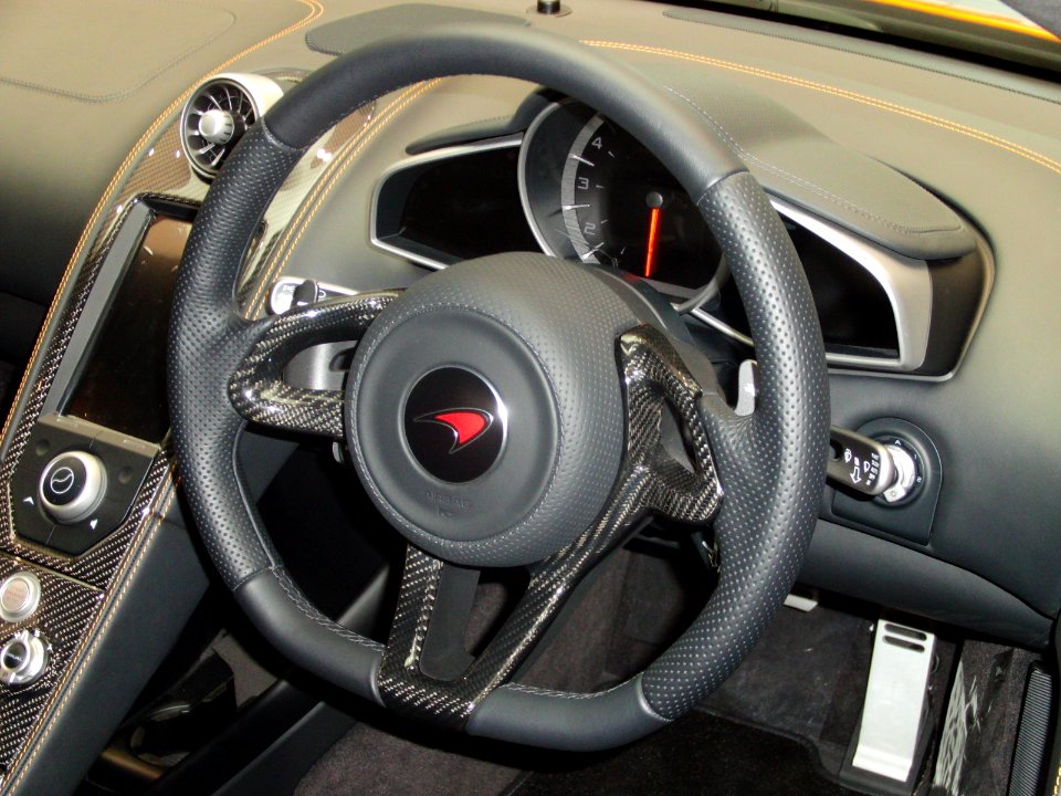 Steering wheel of McLaren MP4-12C