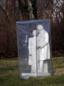 Statur im Park der Gustav Freytag Gedenkstätte in Siebleben
