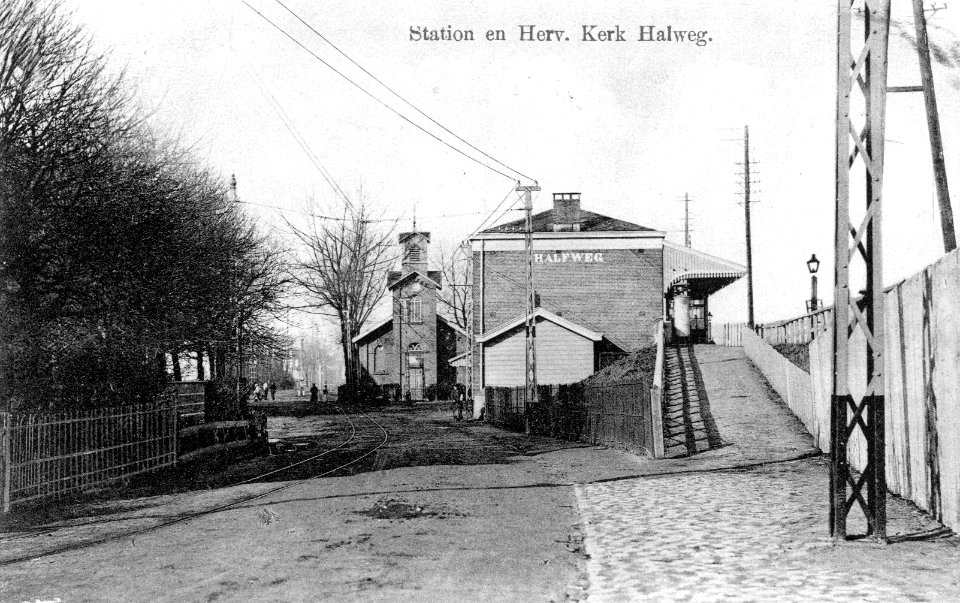 Station Halfweg; circa 1909