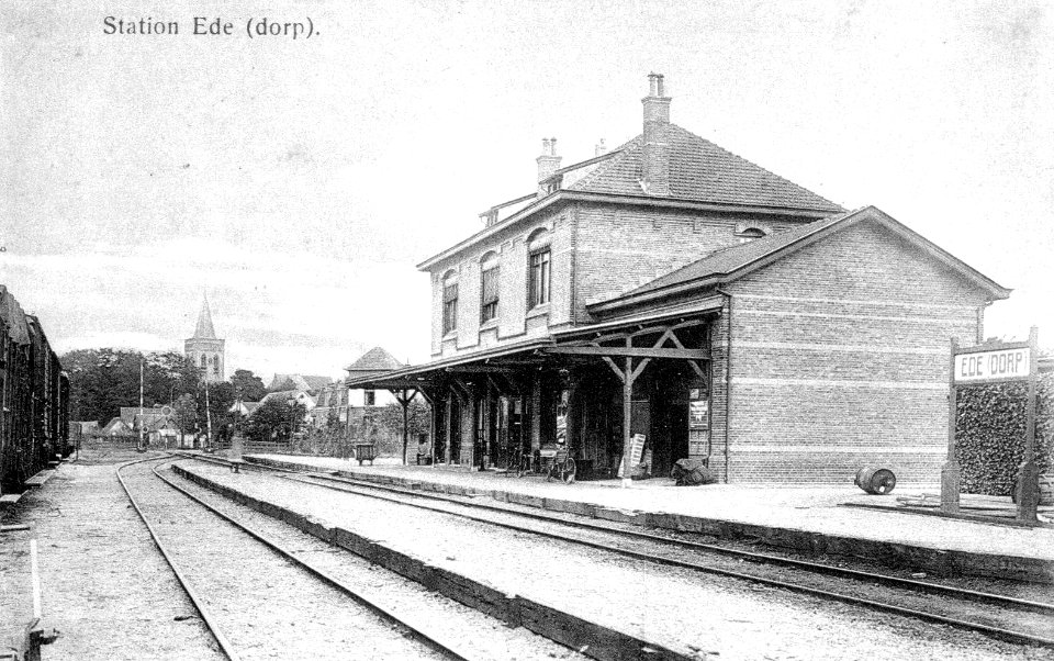 Station Ede (dorp); circa 1910