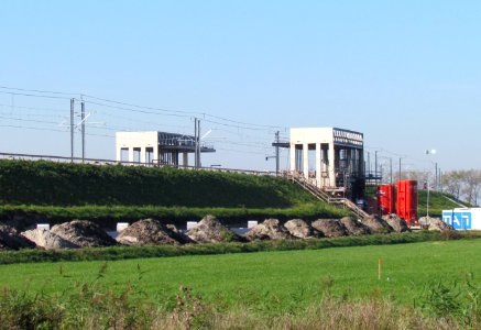 Station Kampen Zuid in aanbouw, oktober 2011 (1)