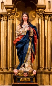 Statue Virgin Mary Monastery San Hieronimo, Granada, Andalusia, Spain