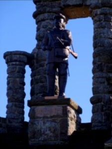 Statue des Fürst-Günter-Denkmals auf dem Langen Berg