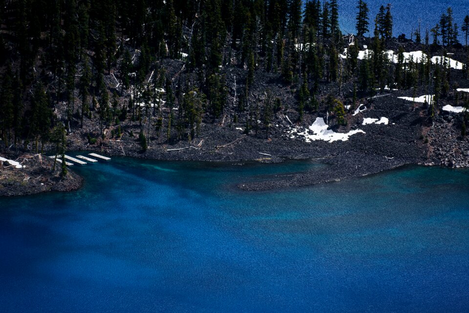 Landscape mountain ocean