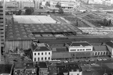 Station NS te Den Haag , als vervanging staatsspoor, geopend, overzicht met oude, Bestanddeelnr 926-7098