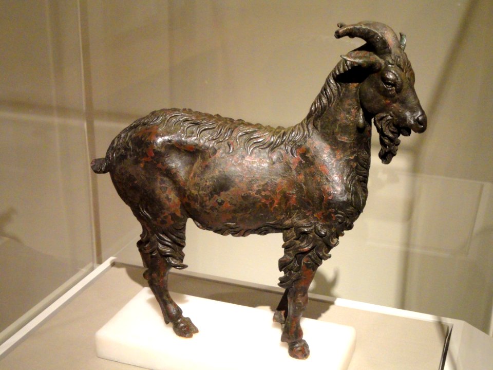 Statuette of a Nanny Goat, about 120-100 BC, Greek, Hellenistic, bronze - Cleveland Museum of Art - DSC08224