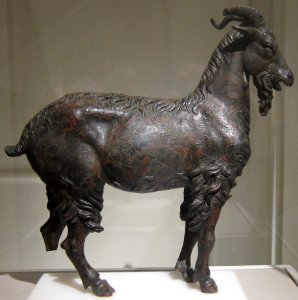 Statuette of a nanny goat, c. 120-100 BCE, bronze, Hellenistic, Cleveland Museum of Art photo