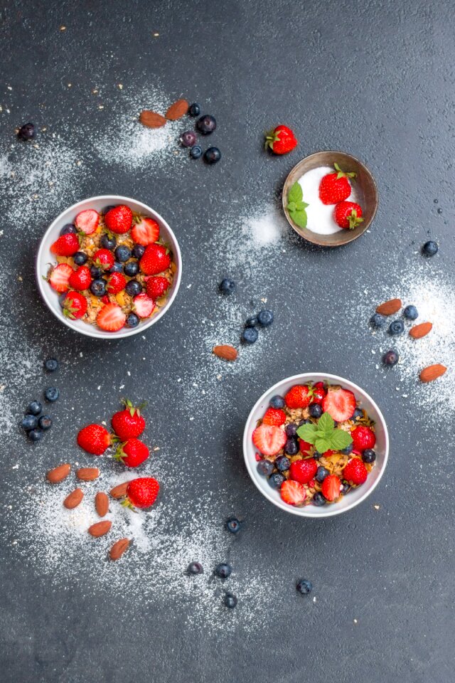 Flake fruit strawberries