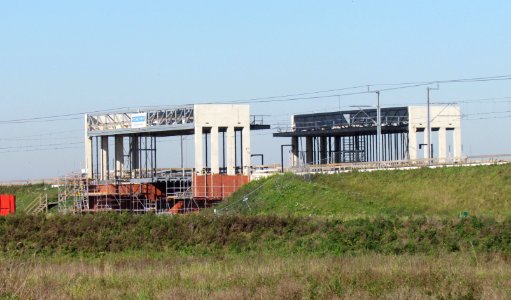 Station Kampen Zuid in aanbouw, oktober 2011 (2)