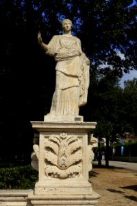 Statue 3 outside Galleria Borghese - Rome, Italy - DSC04574