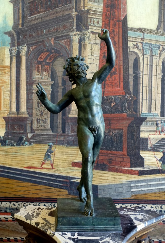 Statuette in the Enclosed Loggia - Vizcaya Museum and Gardens - Miami, Florida - DSC08425