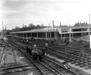 Station Enschede in aanbouw, Bestanddeelnr 903-9257