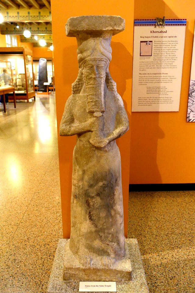 Statue from the Nabu Temple - Oriental Institute Museum, University of Chicago - DSC07493