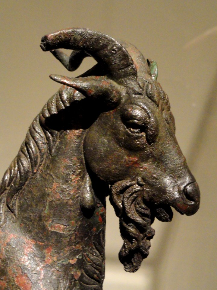 Statuette of a Nanny Goat, about 120-100 BC, Greek, Hellenistic, bronze - Cleveland Museum of Art - DSC08226