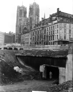 Stationsaanleg in Brussel bij St. Goedele, Bestanddeelnr 903-8620