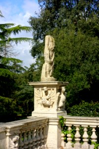 Statue 2 outside Galleria Borghese - Rome, Italy - DSC04571