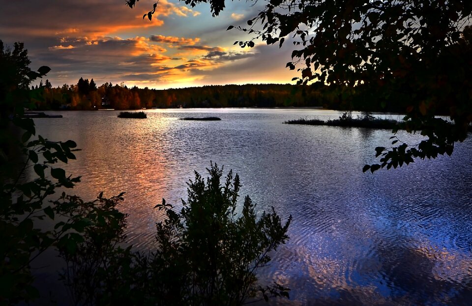 Nature clouds evening photo