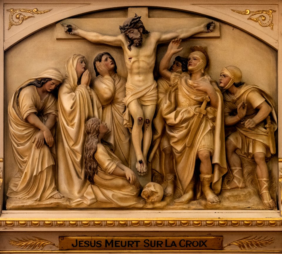 Station 12- Jésus meurt sur la croix, Église Saint-Charles-Borromée de Québec, Quebec, Canada 04