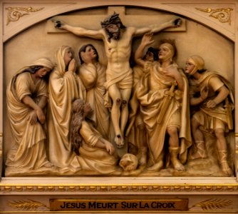 Station 12- Jésus meurt sur la croix, Église Saint-Charles-Borromée de Québec, Quebec, Canada 04