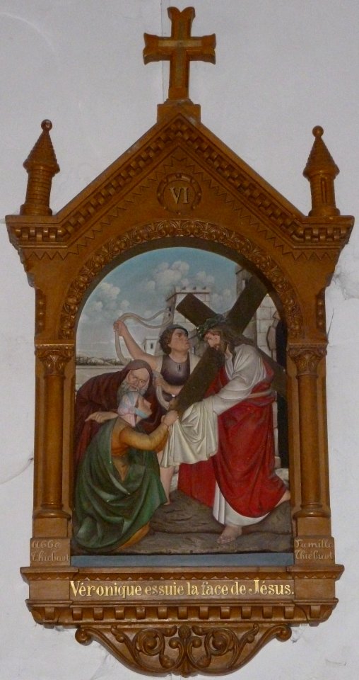 Station 6 du chemin de croix de l’église saint Laurent de Belmont