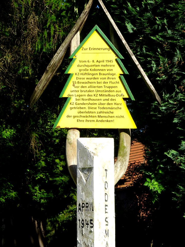 Stele zum Gedenken an Todesmärsche Braunlage2
