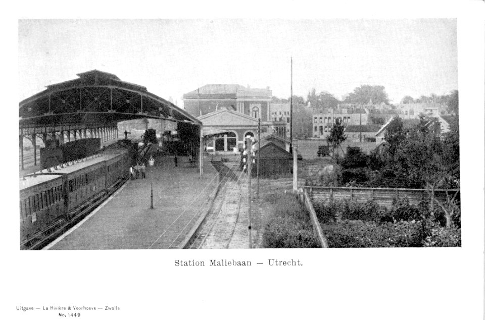 Station Utrecht Maliebaan; circa 1900