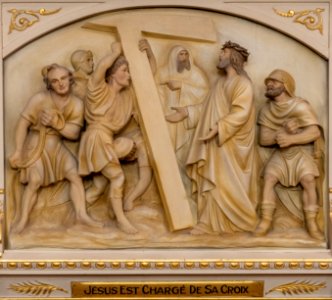 Station 2- Jésus reçoit sa croix, Église Saint-Charles-Borromée de Québec, Quebec, Canada 14