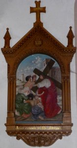 Station 8 du chemin de croix de l’église saint Laurent de Belmont