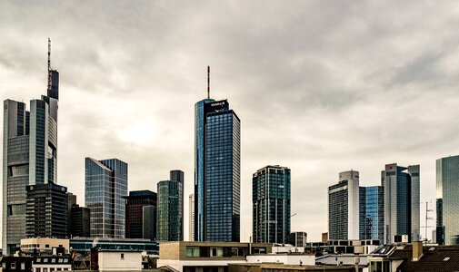 Skyscrapers mainhattan city photo