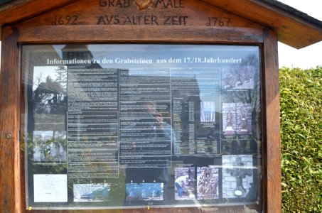 Steinefrenz, Friedhof, Historische Grabsteine, Tafel