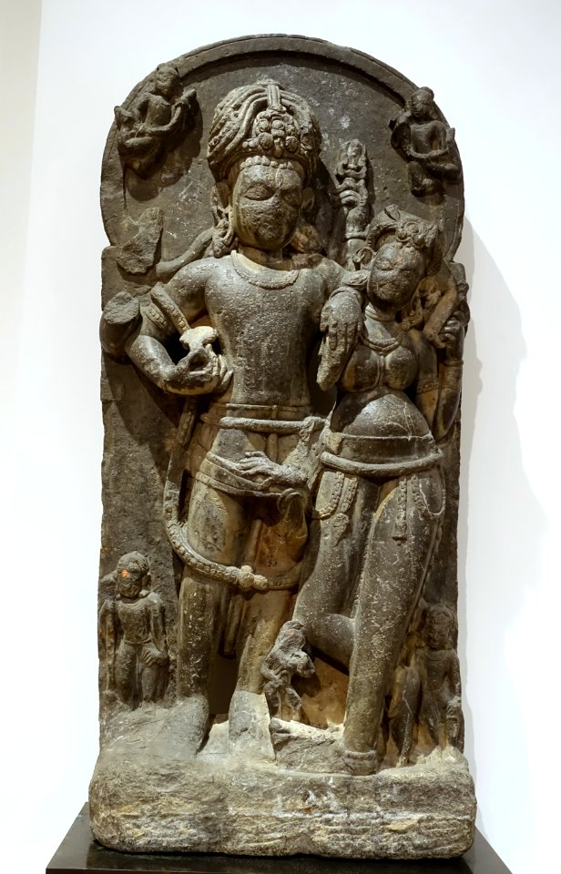 Stele of Uma-Maheshvara, India, post-Gupta period, 600s-700s AD, stone - Dallas Museum of Art - DSC05072