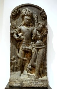 Stele of Uma-Maheshvara, India, post-Gupta period, 600s-700s AD, stone - Dallas Museum of Art - DSC05072