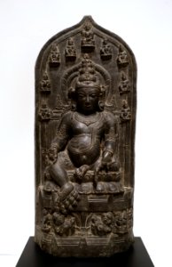 Stele of Jambhala, Eastern India, 700s-1200s AD, stone - Dallas Museum of Art - DSC05020