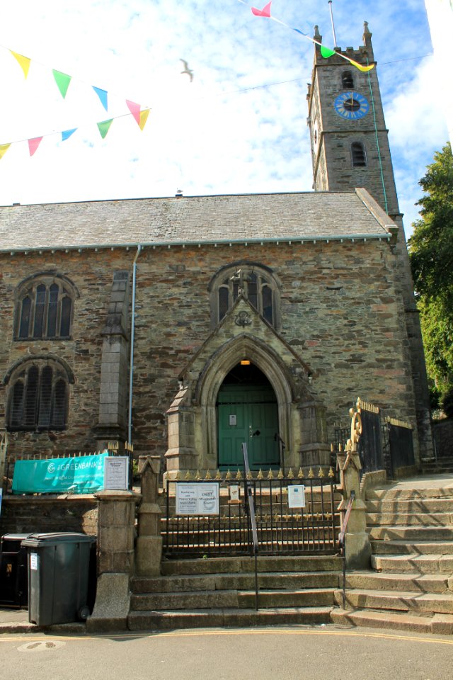 Steps Wall And Railings North West Of Church Of King Charles The Martyr