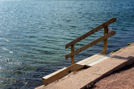 Steps into the sea at Röe Sandvik 1