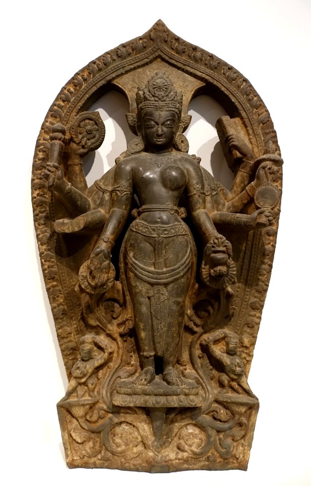 Stele of Lakshmi-Narayana, Nepal, 900s-1000s AD, stone - Dallas Museum of Art - DSC05076
