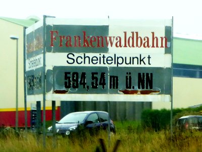 Steinbach am Wald, Scheitelpunkt der Frankenwaldbahn, 1