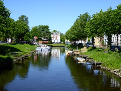 Channel in the city core water