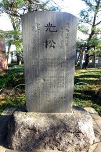 Stele at Ana-Hachimangū - Shinjuku, Tokyo, Japan - DSC07697