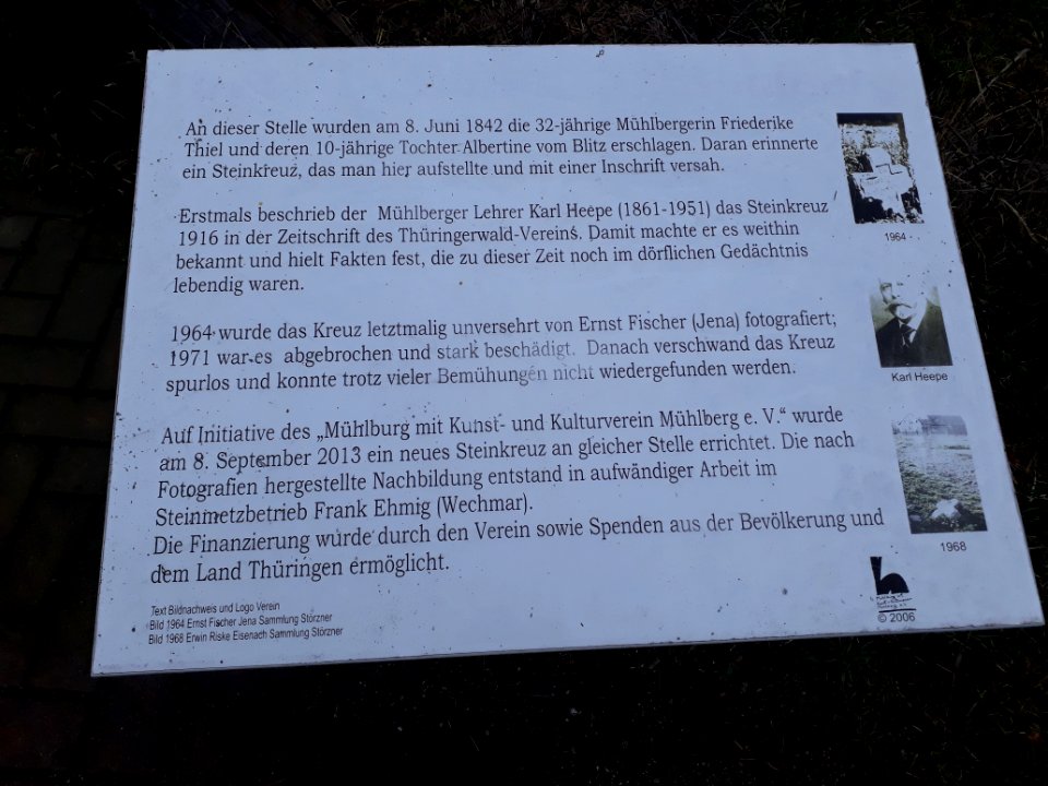 Steinkreuz Mühlberg 3