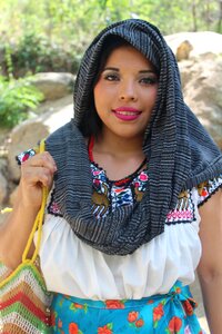 Chatina traditional clothes mexican photo