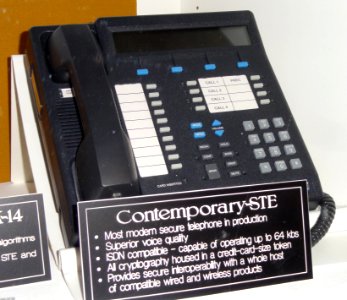 STE secure telephone - National Cryptologic Museum - DSC07960