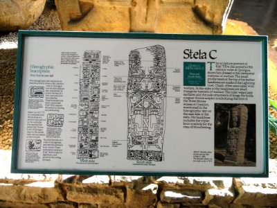Stela C description 2 - San Diego Museum of Man - DSC06808