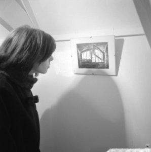 Tentoonstelling van tekeningen in gevangenis Burgos te Spanje van Agostin Ibarro, Bestanddeelnr 916-0800