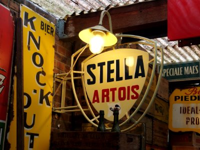 Stella Artois enamel advertising sign, pic1