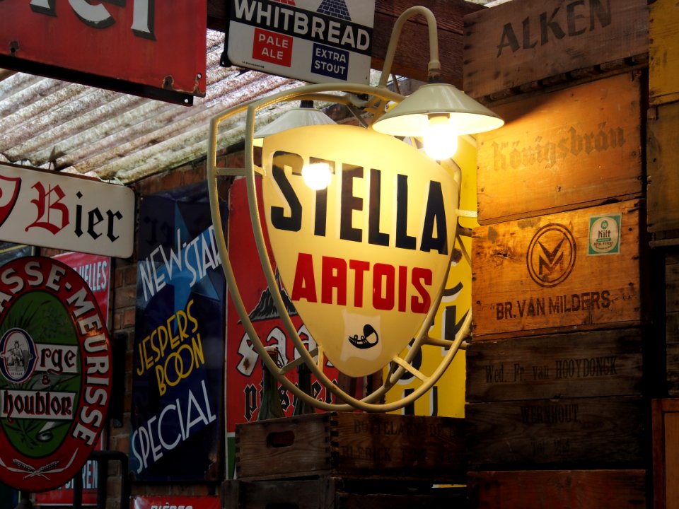 Stella Artois enamel advertising sign, pic2