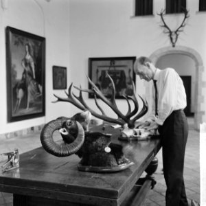 Tentoonstelling in het Stedelijk Museum te Delft Het Prinsenhof van de jacht, , Bestanddeelnr 916-3270